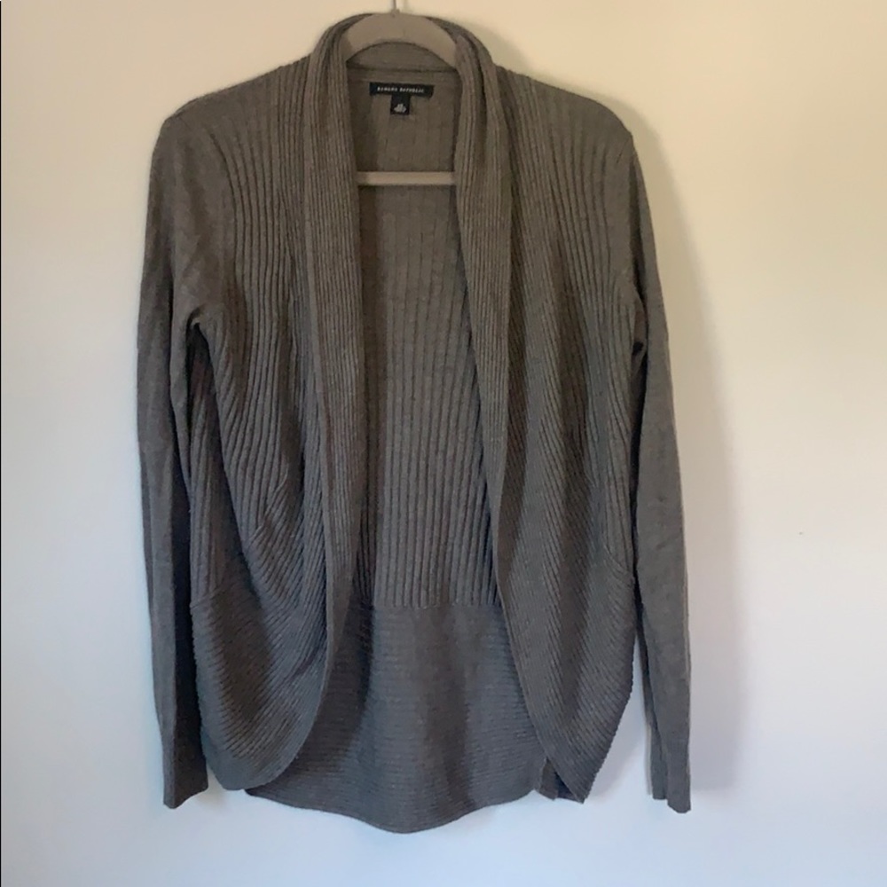 Ribbed Knit Circle Cardigan